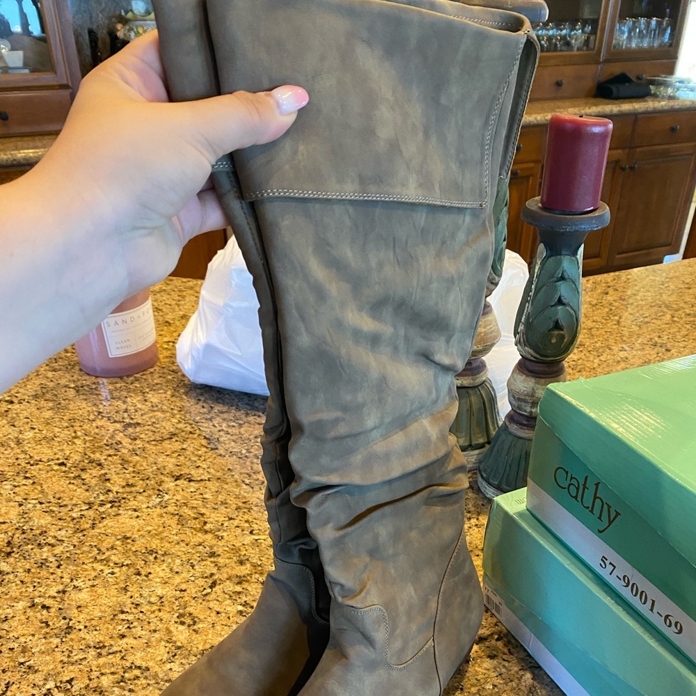 Grey Boots